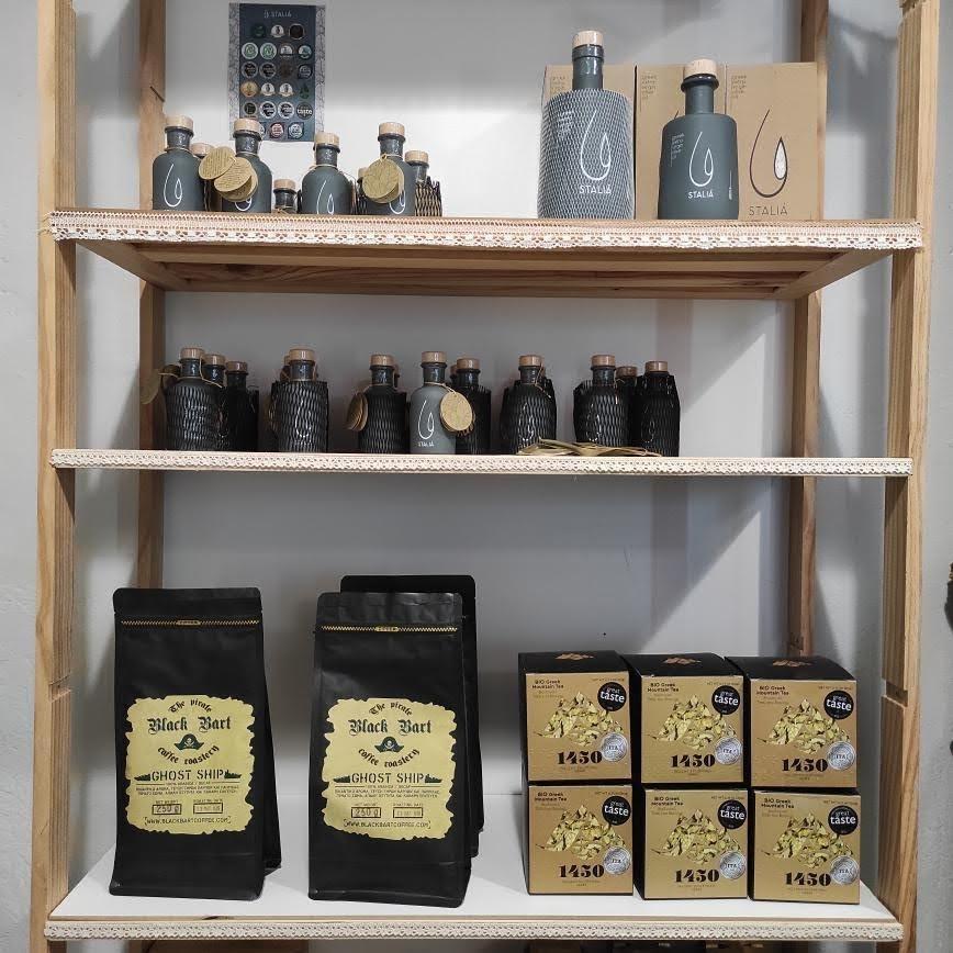 Black Bart Coffee σακουλάκια με καφέ σε ράφι