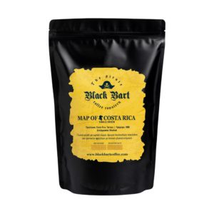Black Bart Coffee Map of Costa Rica